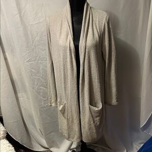 Barefoot Dreams lt Grey long Women's Sweater